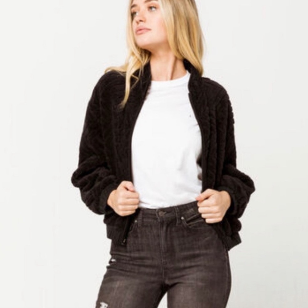 🔆HURLEY🔆 SHERPA JACKET ZIP UP SWEATER - Picture 6 of 13